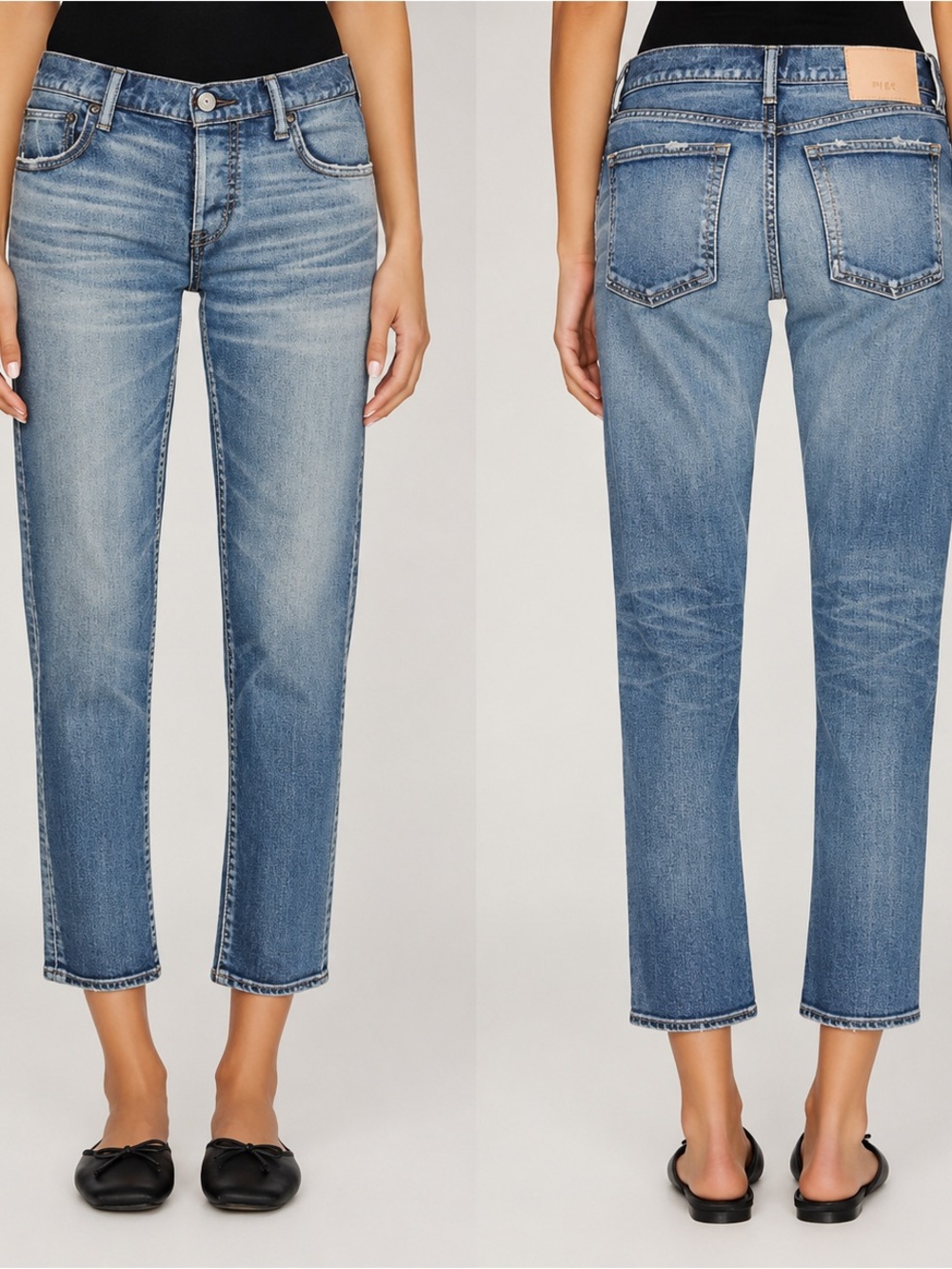 MOUSSY Vintage Alice Tapered Distressed Button Fly Made in Japan Denim Jeans